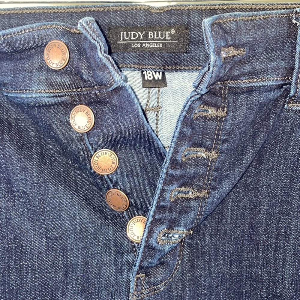 Judy Blue Elodie High Rise Button-fly Skinny Jeans 18W